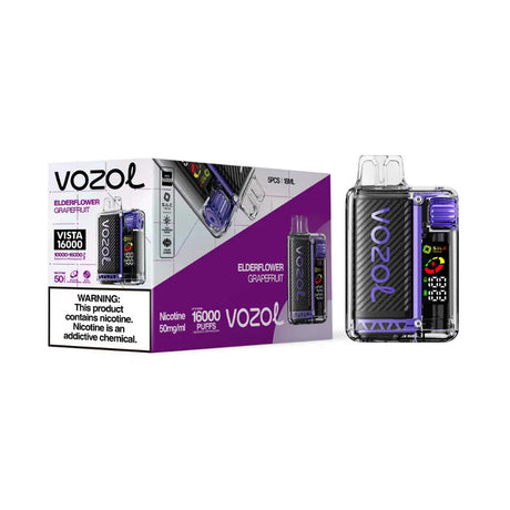 Vozol Vista Vape - Elderflower Grapefruit