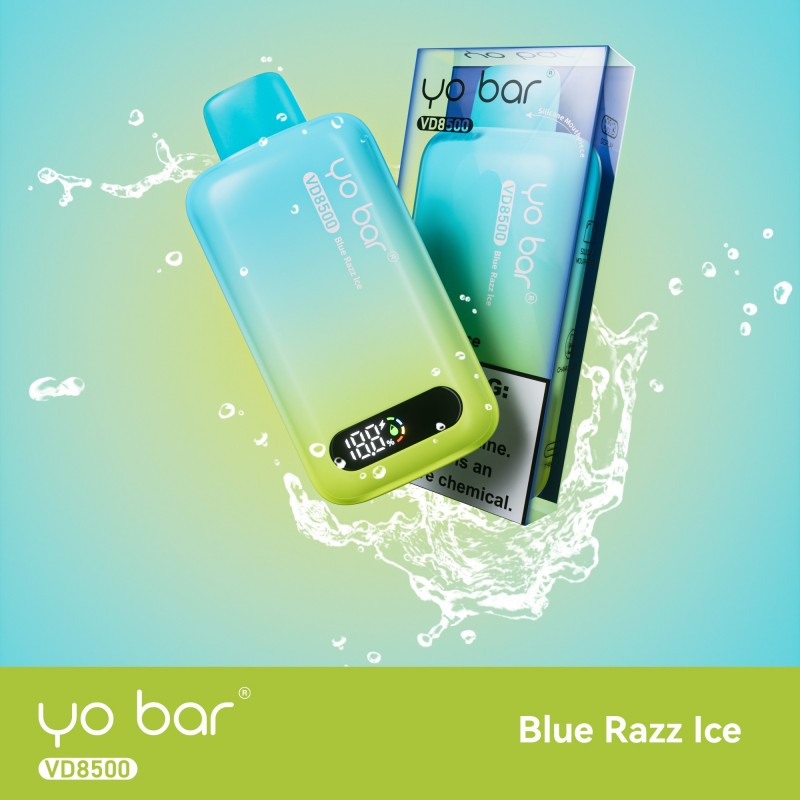 Yo Bar Vape VD8500 - Blue Razz Ice