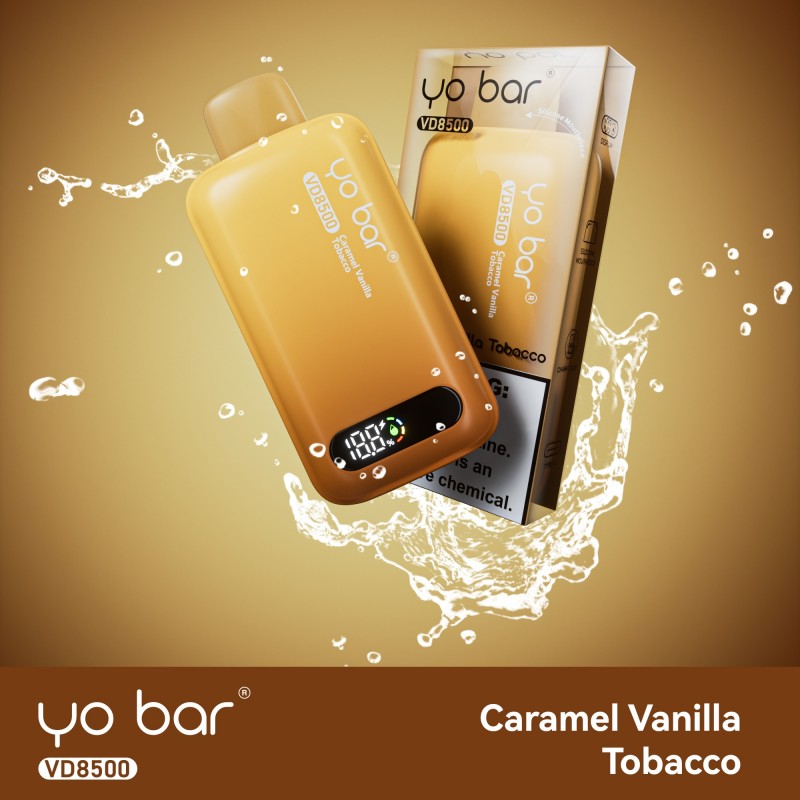 Yo Bar Vape VD8500 - Caramel Vanilla Tobacco