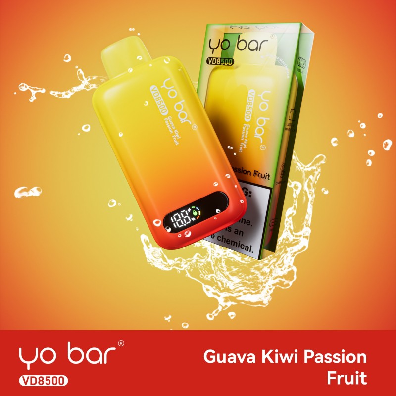 Yo Bar Vape VD8500 - Guava Kiwi Passion Fruit