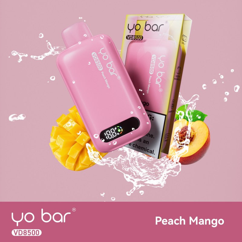 Yo Bar Vape VD8500 - Peach Mango