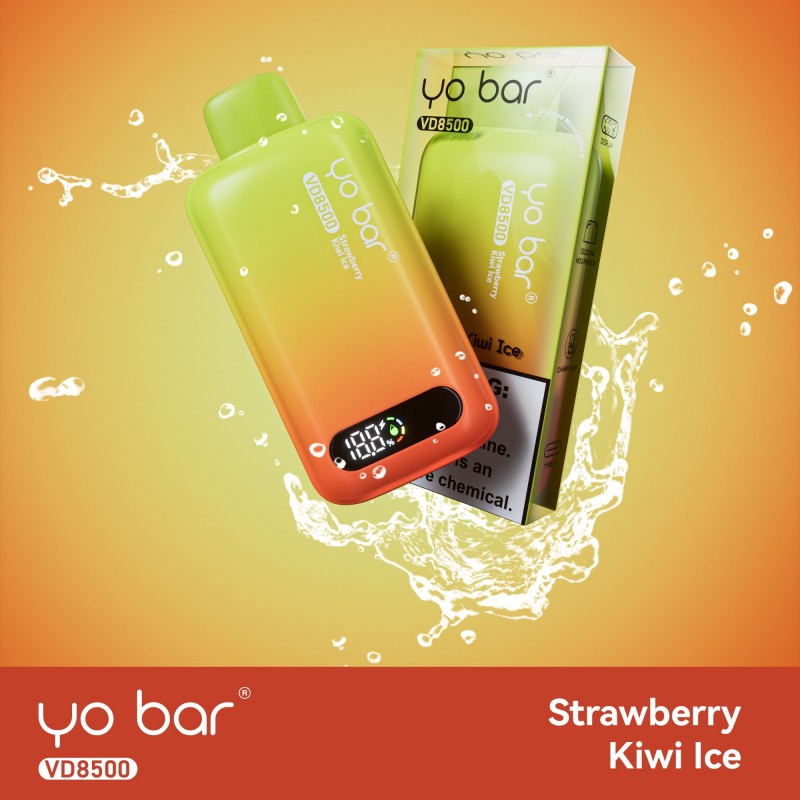 Yo Bar Vape VD8500 - Strawberry Kiwi Ice