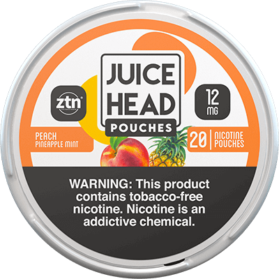 Juice Head 12mg Nicotine Pouches - Peach Pineapple Mint